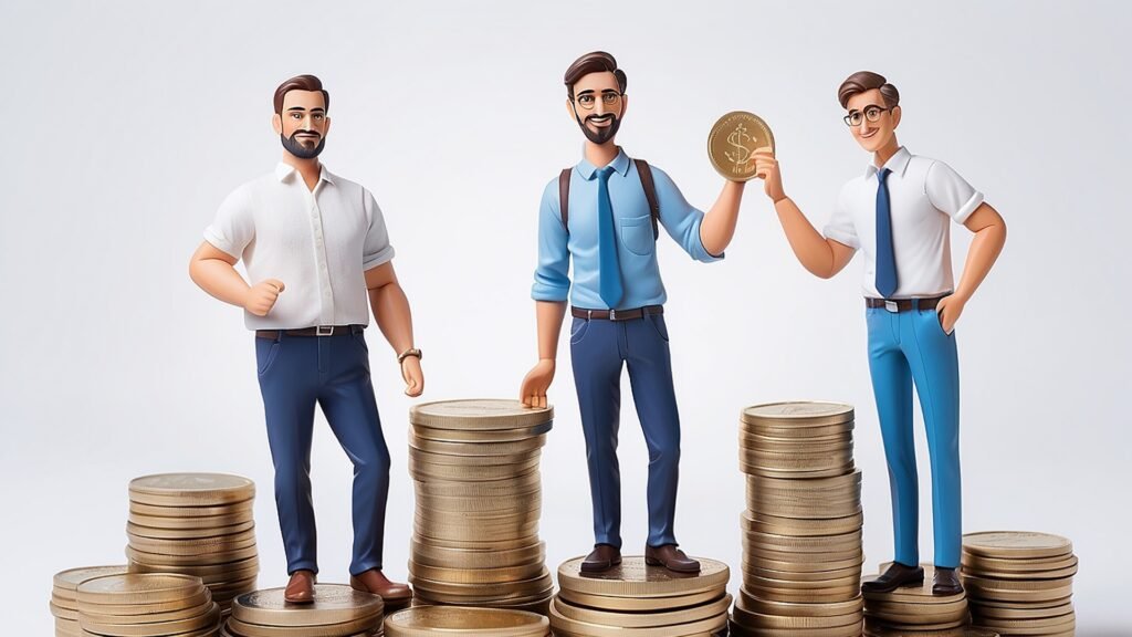 men-with-finance-service-tax-coins